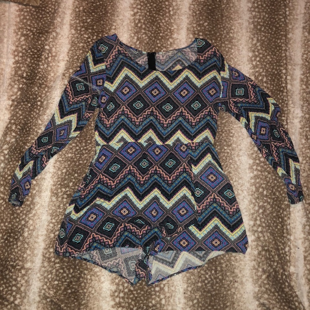 Multi-color romper
